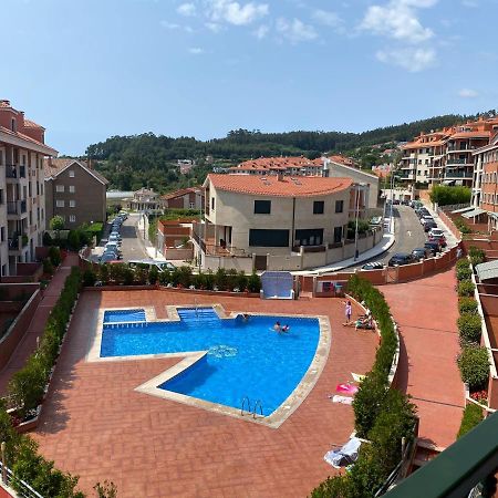 Apartamento Con Vistas Al Mar, Piscina Y Parking Apartment Санксенсо Екстериор снимка