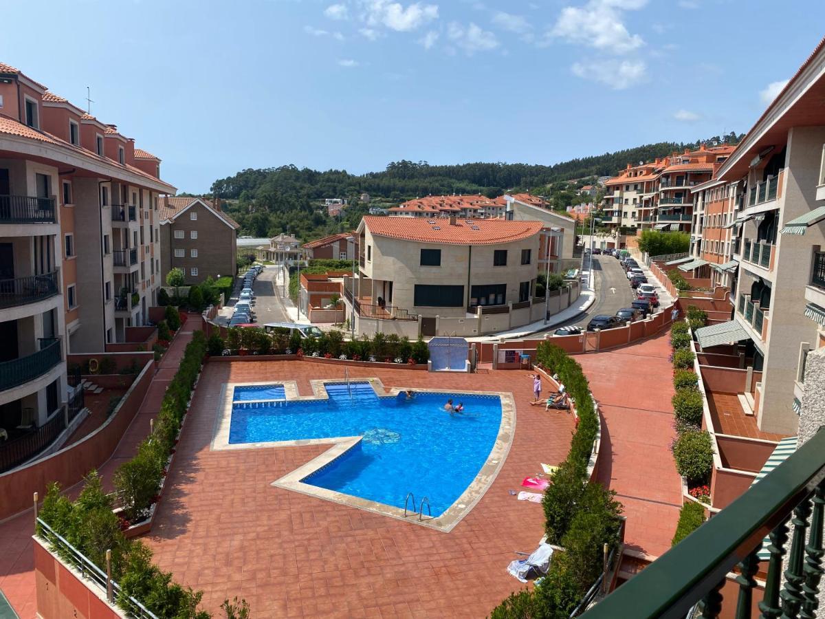 Apartamento Con Vistas Al Mar, Piscina Y Parking Apartment Санксенсо Екстериор снимка